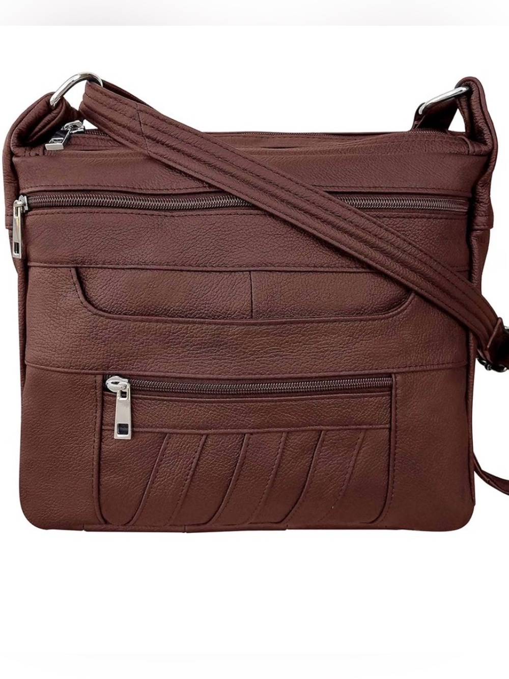 Roma genuine, top grain cowhide, leather concealed carry purse model 7082